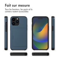 imoshion Coque arrière avec porte-cartes iPhone 14 Pro - Bleu foncé