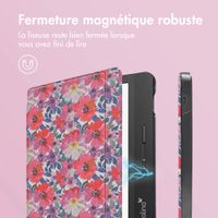 imoshion Design Slim Hard Sleepcover avec support Tolino Vision 5 - Flower Watercolor