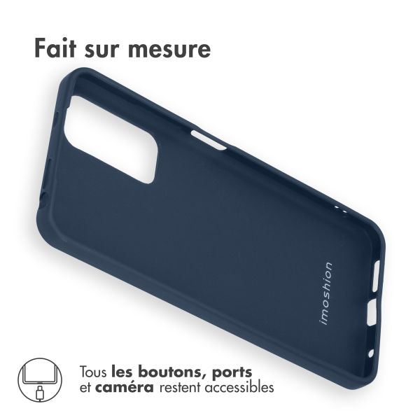 imoshion Coque Couleur Xiaomi Redmi Note 11 (4G) / Note 11S (4G) - Bleu foncé