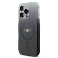 Guess Coque MagSafe IML Glitter Gradient Apple iPhone 16 Pro Max - Noir