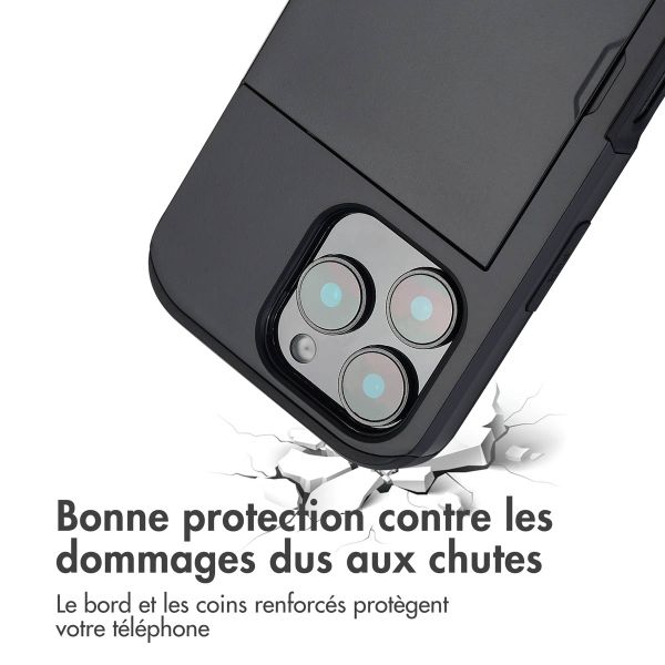imoshion Coque arrière avec porte-cartes Apple iPhone 16 Pro - Noir