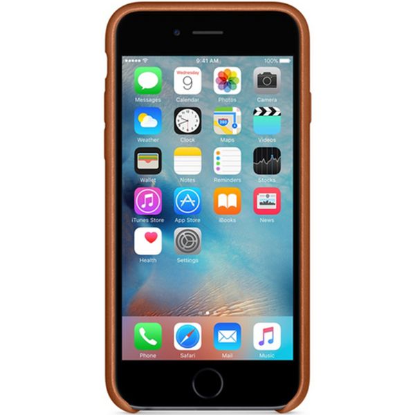 Apple Coque Leather Apple iPhone 6 / 6s - Saddle Brown