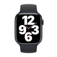 Apple Bracelet Boucle unique en Silicone Apple Watch | 44/45/46/49 mm - Taille 9 - Midnight