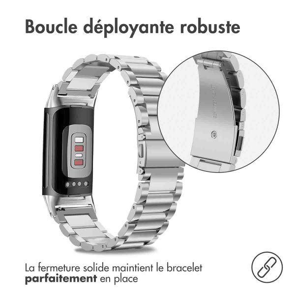 imoshion Bracelet en acier Fitbit Charge 5 - Argent