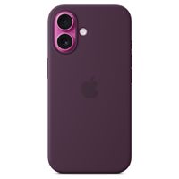 Apple Coque en silicone MagSafe Apple iPhone 16 - Plum