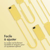 imoshion Coque de couleur avec cordon amovible iPhone SE (2022 / 2020) / 8 / 7 - Jaune