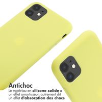 imoshion Coque en silicone avec cordon Apple iPhone 11 - Jaune