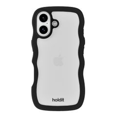 Holdit Coque Wavy Apple iPhone 17 - Black / Transparent