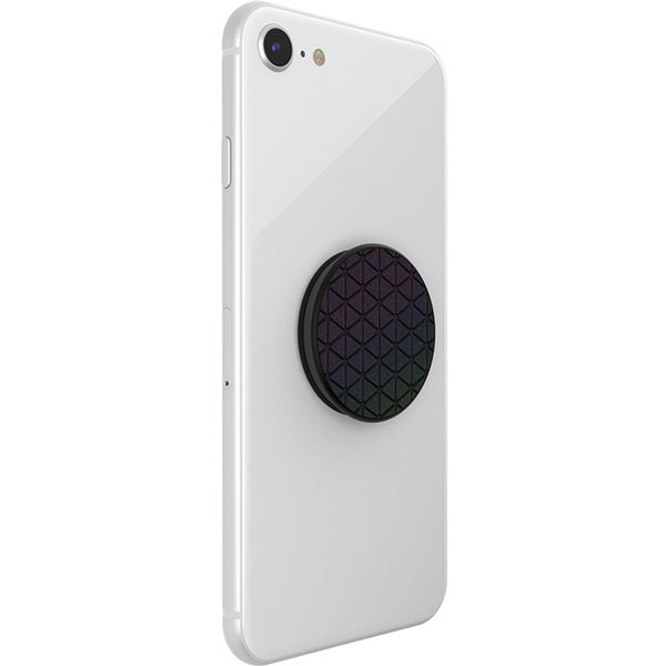 PopSockets PopGrip - Amovible - Reflective Techno Grid Chromatic