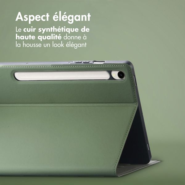 Accezz Coque tablette Classic Samsung Galaxy Tab S10 Ultra / Tab S9 Ultra - Vert