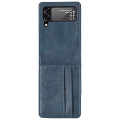 imoshion Étui de télephone portefeuille Luxe Samsung Galaxy Z Flip 4 - Bleu foncé