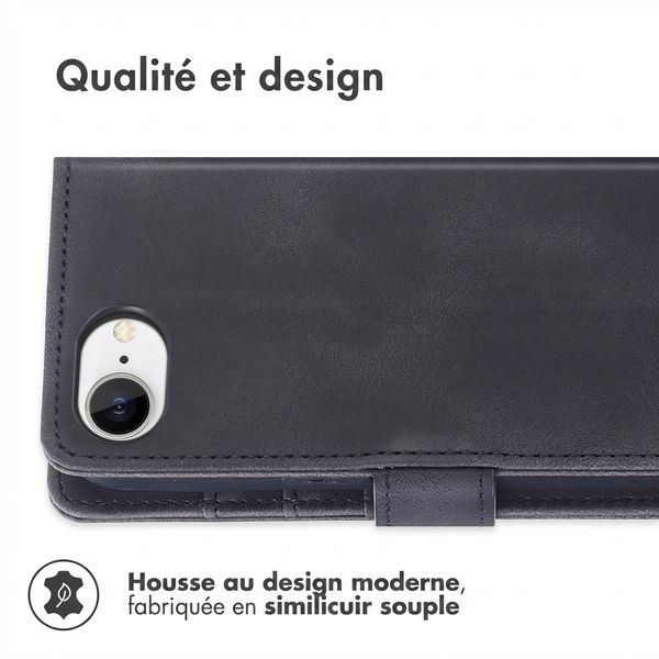 imoshion Etui de télephone portefeuille avec cordon Apple iPhone 17e / 16e - Noir