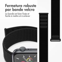 imoshion Bracelet en nylon⁺ Apple Watch Series 1 á 10 / SE / Ultra (2) (44/45/46/49 mm) - Noir