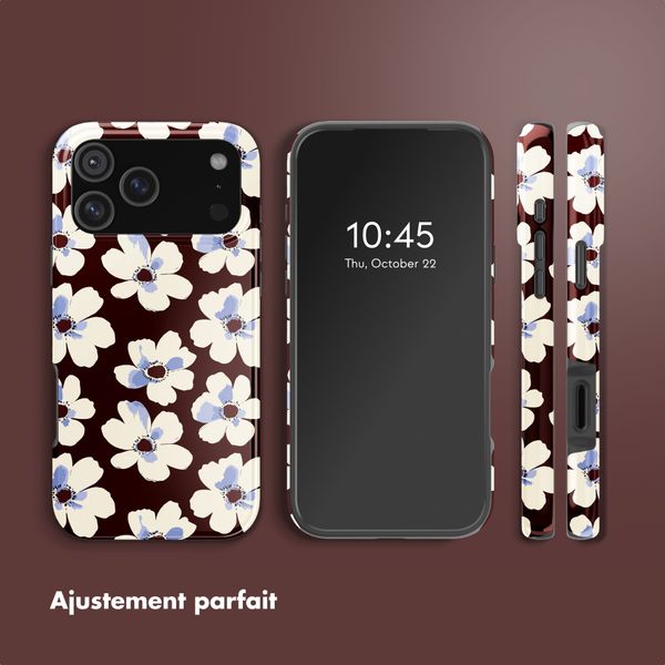 Selencia Coque arrière Vivid avec MagSafe Apple iPhone 17 Pro Max - Choco Flower Pop