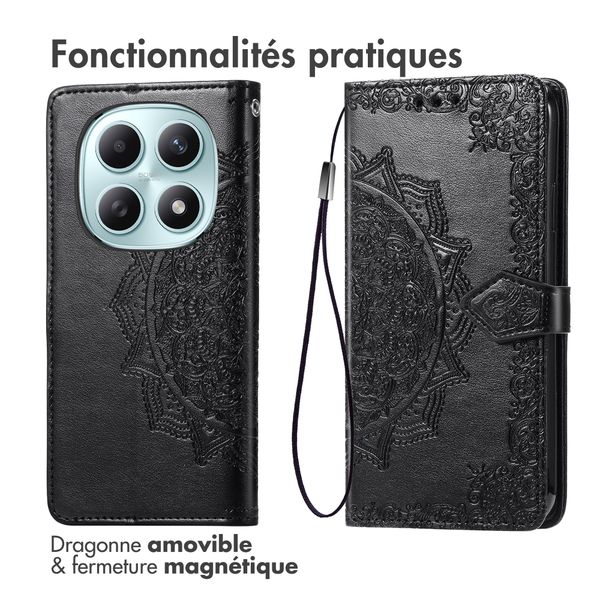 imoshion Etui de télephone Mandala Xiaomi Redmi Note 15 (4G) - Noir