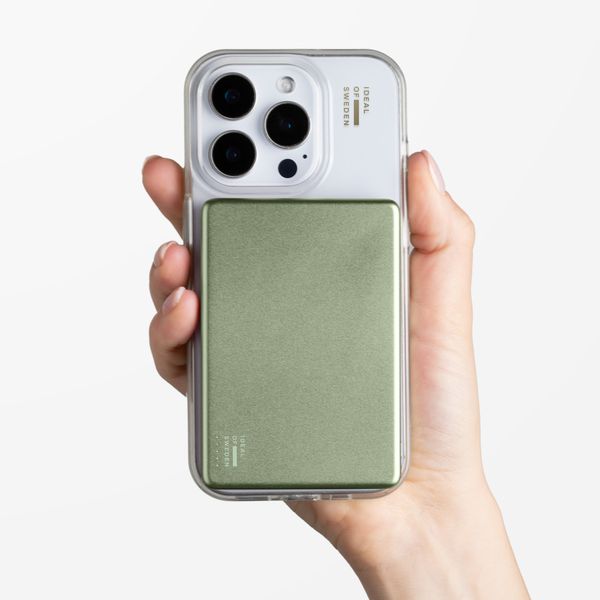 iDeal of Sweden MagSafe Powerbank Slim 5.000 mAh - Batterie externe sans fil - Sage Green