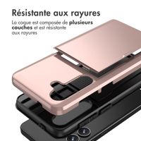 imoshion Coque arrière avec porte-cartes Samsung Galaxy S24 - Rose Dorée