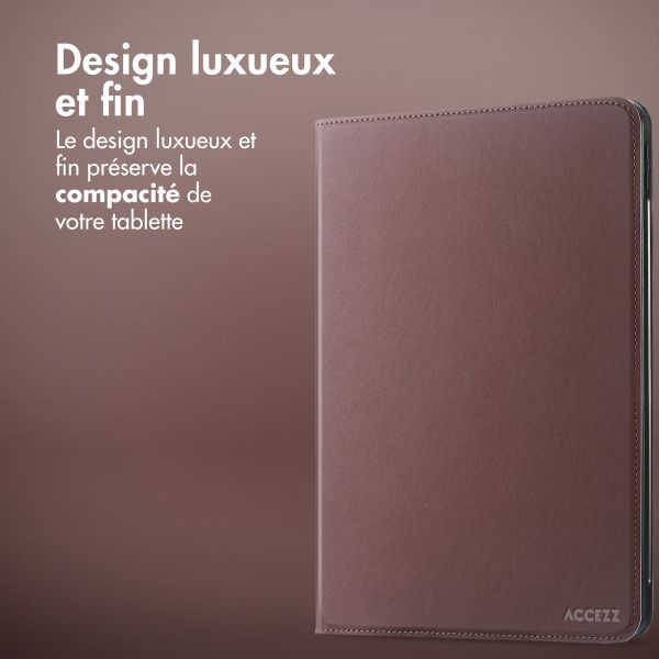 Accezz Coque tablette Classic Apple iPad Pro 12.9 (2022) / Pro 12.9 (2021) / Pro 12.9 (2020) - Marron