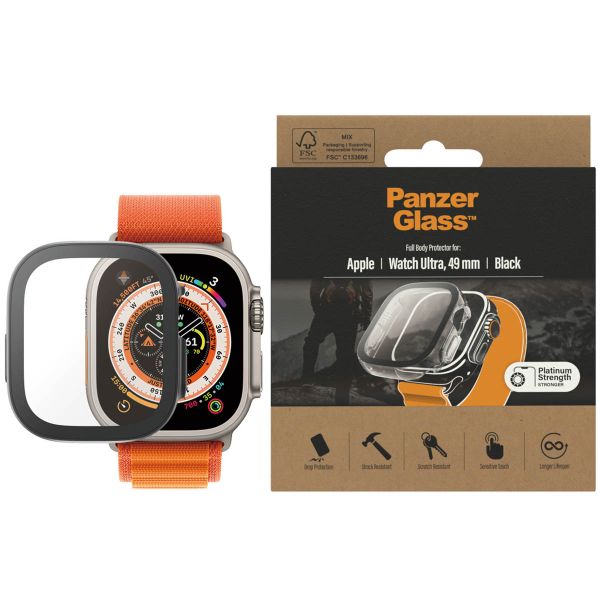 PanzerGlass Coque Full Body Apple Watch Ultra / Ultra 2 / Ultra 3 - 49 mm - Black