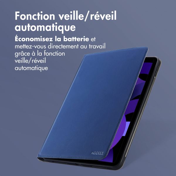 Accezz Coque tablette Classic Apple iPad Air 11 pouces (2025) M3 / (2024) M2 / Air 5 (2022) / Air 4 (2020) - Bleu foncé