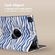 imoshion Coque tablette Design rotatif à 360° iPad Pro 12.9 (2018 / 2020 / 2021 / 2022) - White Blue Stripes