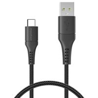 imoshion Braided USB-C vers câble USB - 0,5 mètre  - Noir