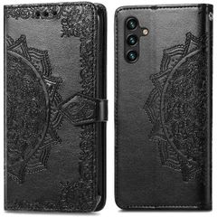 imoshion Etui de téléphone portefeuille Mandala Samsung Galaxy A25 (5G) - Noir