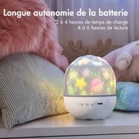 imoshion Projecteur Veilleuse Dreamlight avec Haut-parleur - 10 Rouleaux de Projection - Blanc
