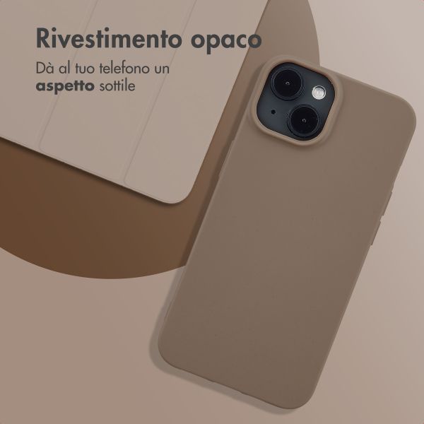 imoshion Coque Couleur Apple iPhone 14 - Marron