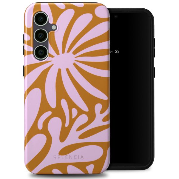 Selencia Coque arrière Vivid Tough Samsung Galaxy S23 FE - Modern Bloom Pink