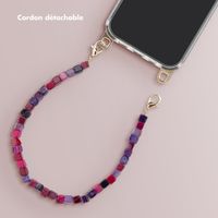 Selencia Cordon de poignet avec pierres naturelles - Berry Tones