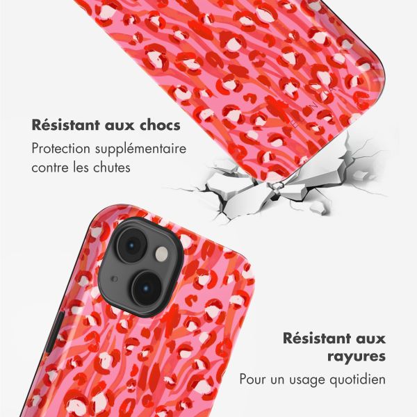 Selencia Coque arrière Vivid Tough avec MagSafe iPhone 14 - Wild Spots Lipstick