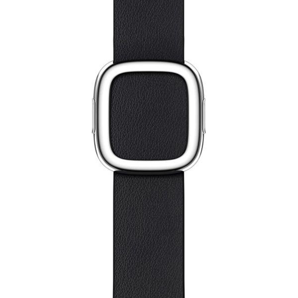 Apple Leather Band Modern Buckle Apple Watch Series 1 á 9 / SE (38/40/41 mm) | Series 10 (42 mm) - Taille M - Midnight