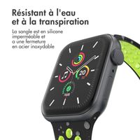 imoshion Bracelet sport⁺ Apple Watch Series 1 á 11 / SE / Ultra (44/45/46/49 mm) - Taille S/M - Black Volt
