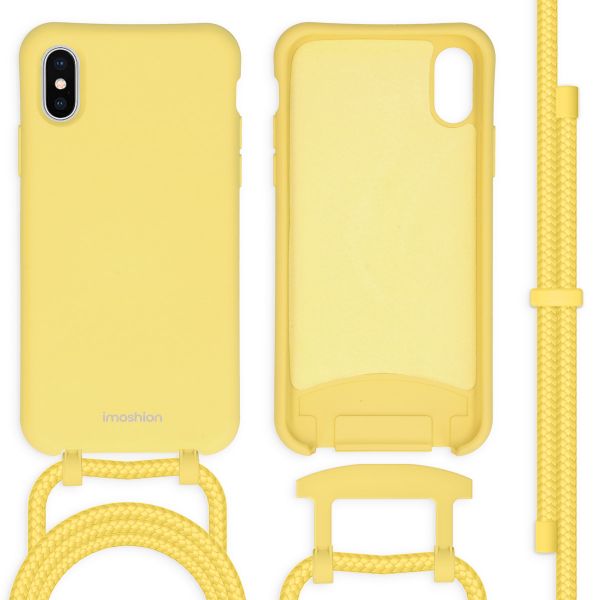 imoshion Coque de couleur avec cordon amovible iPhone X / Xs - Jaune