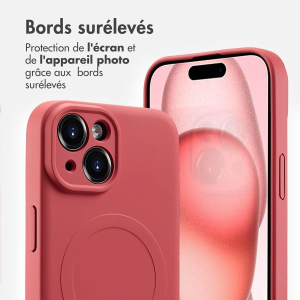 imoshion Coque Couleur avec MagSafe Apple iPhone 15 - Dusty Rose