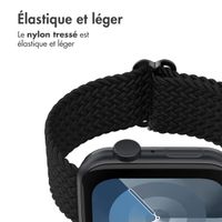 imoshion Bracelet tissé en nylon Apple Watch Series 1 á 11 / SE / Ultra (44/45/46/49 mm) - Noir