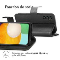 imoshion Étui de téléphone portefeuille Luxe Samsung Galaxy A13 (5G) / A04s - Noir