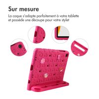 imoshion Coque kidsproof avec poupées amovibles Samsung Galaxy Tab A11 Plus / A9 Plus - Rose