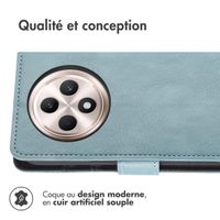 imoshion Étui de téléphone portefeuille Luxe Oppo Reno 12F 5G - Bleu clair