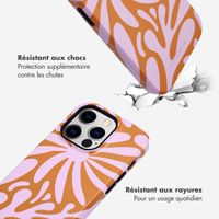 Selencia Coque arrière Vivid Tough iPhone 14 Pro - Modern Bloom Pink