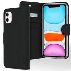 Accezz Étui de télephone Wallet Apple iPhone 11 - Noir