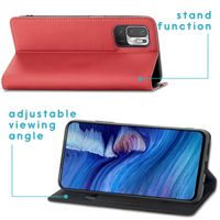 imoshion Étui de téléphone Slim Folio Redmi Note 10 (5G) - Rouge