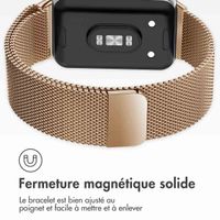 imoshion Bracelet magnétique milanais Samsung Galaxy Fit 3 - Rose Dorée