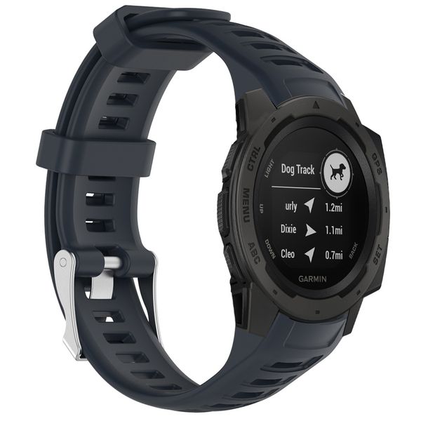 imoshion Bracelet silicone Garmin Instinct - Bleu foncé