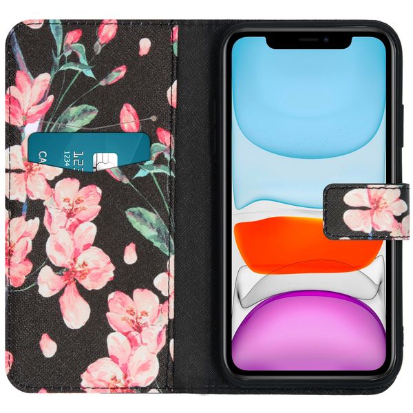 imoshion Coque silicone design iPhone 11 - Blossom Watercolor Black