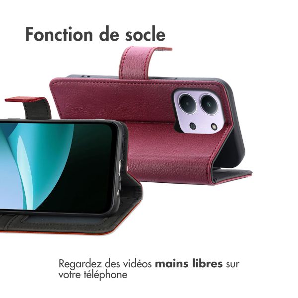 imoshion Étui de télephone portefeuille Xiaomi Redmi 15C (5G) - Bordeaux