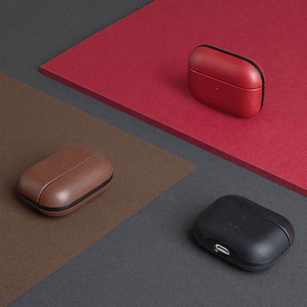 Uniq Coque en cuir véritable Terra Apple AirPods 3 (2021) - Dallas Black