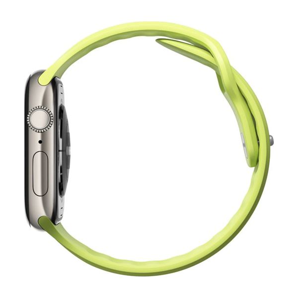 Nomad Bracelet Tempo en silicone Apple Watch Series 1 - 11 / SE / Ultra (44/45/46/49 mm) - Wide fit - Lime