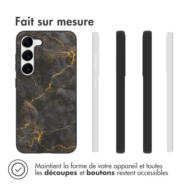 imoshion Coque Design Samsung Galaxy S23 - Black Marble